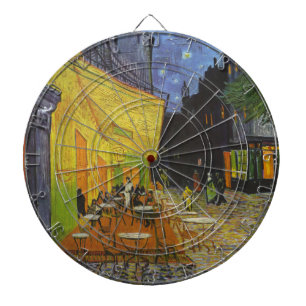 Van Gogh Cafe Terrasse Post-Impressionist Dartscheibe
