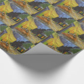Van Gogh Cafe Terrasse Post-Impressionist Geschenkpapier (Ecke)