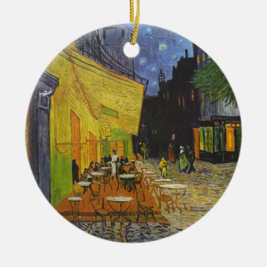 Van Gogh Cafe Terrasse Post-Impressionist Keramikornament (Vorne)