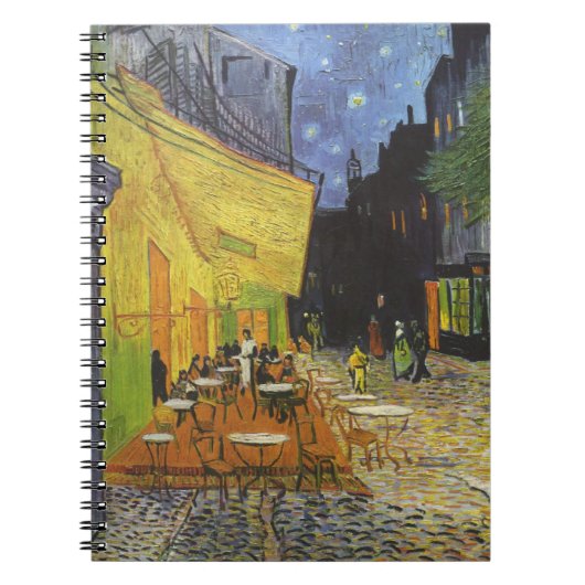 Van Gogh Café-Terrasse-Zeitschrift Notizblock (Vorderseite)