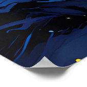 van Gogh Cat Art Poster (Ecke)