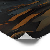 van Gogh Cat Art Poster (Ecke)