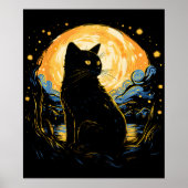 van Gogh Cat Art Poster (Vorne)