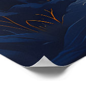 van Gogh Cat Art Poster (Ecke)