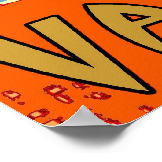 Van Gogh Cat Poster (Ecke)