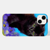 Van Gogh Cat und Blume Case-Mate iPhone Hülle (Rückseite (Horizontal))