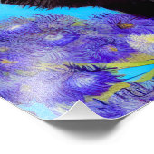 Van Gogh Cat und Blume Fotodruck (Ecke)