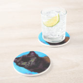 Van Gogh Cat und Blume Getränkeuntersetzer (Seite)