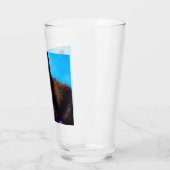 Van Gogh Cat und Blume Glas (Links)