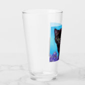 Van Gogh Cat und Blume Glas (Rechts)