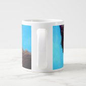 Van Gogh Cat und Blume Jumbo-Tasse (Rückseite)