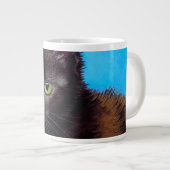 Van Gogh Cat und Blume Jumbo-Tasse (Vorderseite Rechts)