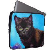 Van Gogh Cat und Blume Laptopschutzhülle (Vorne Rechts)