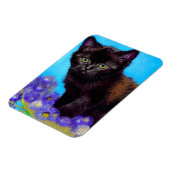 Van Gogh Cat und Blume Magnet (Linke Seite)