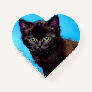 Van Gogh Cat und Blume Notizblock
