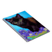 Van Gogh Cat und Blume Notizblock (Rechte Seite)