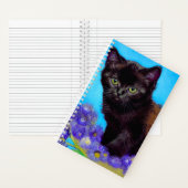 Van Gogh Cat und Blume Notizblock (Innen)
