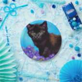 Van Gogh Cat und Blume Pappteller (Party)