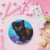 Van Gogh Cat und Blume Pappteller (Party)