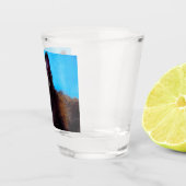 Van Gogh Cat und Blume Schnapsglas (Rechts)