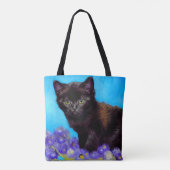 Van Gogh Cat und Blume Tasche (Rückseite)