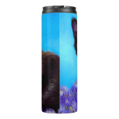 Van Gogh Cat und Blume Thermosbecher (Rückseite)