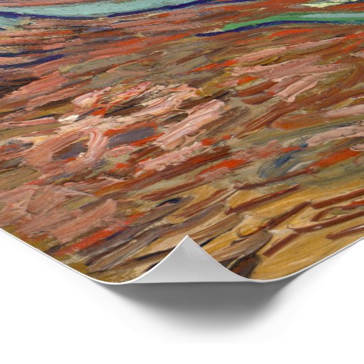 Van Gogh Classic Painting Irises Floral Botanical Poster (Ecke)