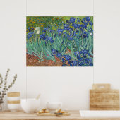 Van Gogh Classic Painting Irises Floral Botanical Poster (Küche)
