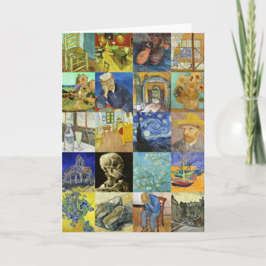 Van Gogh Collage Karte (Vorderseite)