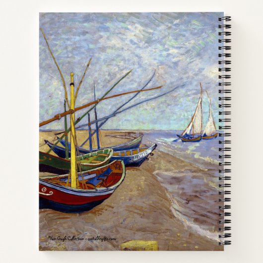 Van Gogh Collection Angelboot-Notebook Notizblock (Rückseite)