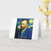 Van Gogh "Conscience Compass" Quote Gifts Tees Etc Karte (Gelbe Blume)