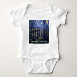 Van Gogh Courage Zitat Baby Strampler