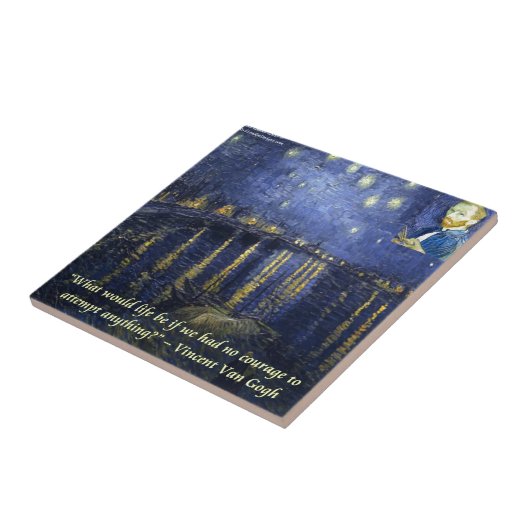 Van Gogh Courage Zitat Fliese (Seite)