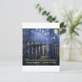 Van Gogh Courage Zitat Postkarte (Stehend Vorderseite)