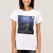 Van Gogh Courage Zitat T-Shirt (Vorderseite)