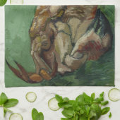 Van Gogh Crab auf der Rückseite (F605)Fine Art Handtuch (Gefaltet)