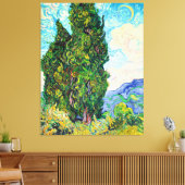 Van Gogh - Cypresses, 1889 Kunstmalerei Leinwanddruck (Insitu (Wohnzimmer))