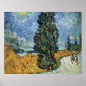 Van Gogh Cypresses Poster (Vorne)