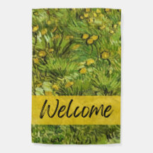 Van Gogh Dandelions Garden Flag