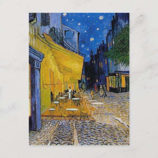 Van Gogh - Das Café Terrasse Postkarte (Vorderseite)