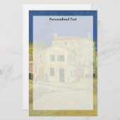 Van Gogh | das gelbe Haus | 1888 Briefpapier (Vorne/Hinten)