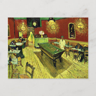 Van Gogh - Das Nachtcafé, berühmtes Gemälde Postkarte