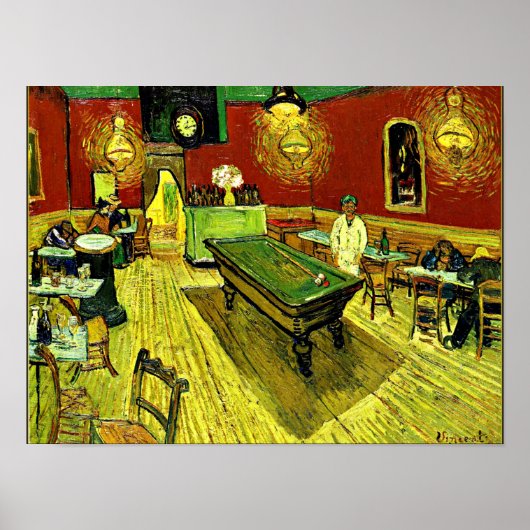 Van Gogh - Das Nachtcafe Poster (Vorne)
