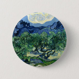 Van Gogh Das Olive Trees Landschaftsbild Button