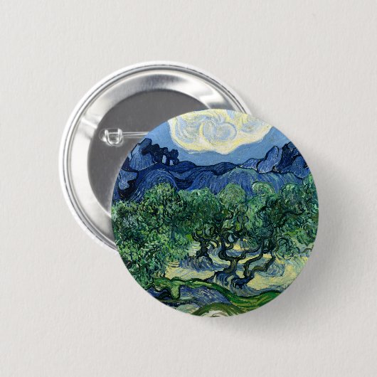 Van Gogh Das Olive Trees Landschaftsbild Button (Vorne & Hinten)