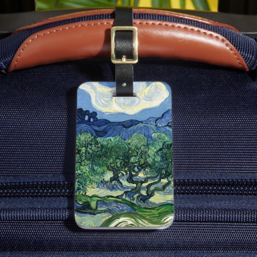Van Gogh Das Olive Trees Landschaftsbild Gepäckanhänger (Vorderseite Insitu 2)