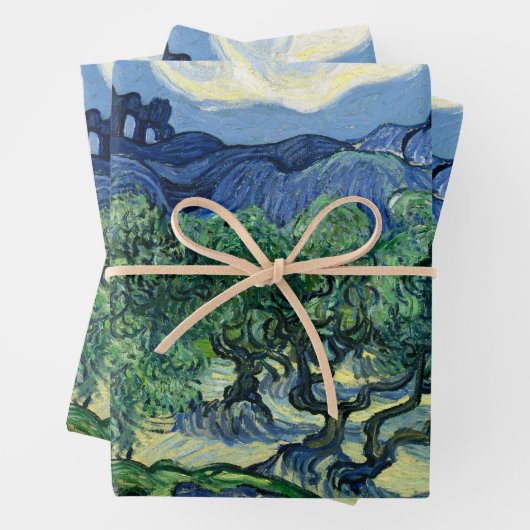 Van Gogh Das Olive Trees Landschaftsbild Geschenkpapier Set (Beispiel)