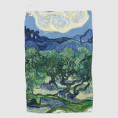 Van Gogh Das Olive Trees Landschaftsbild Golfhandtuch (Vorderseite)
