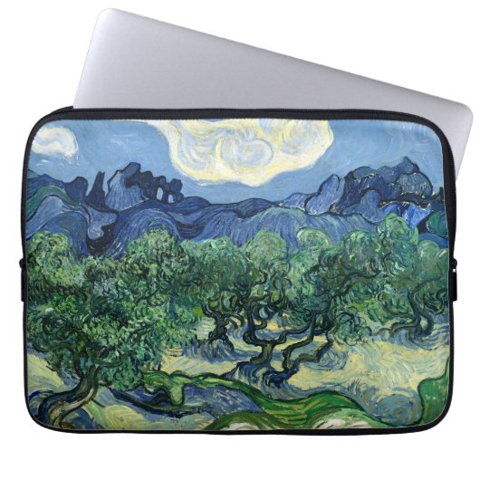 Van Gogh Das Olive Trees Landschaftsbild Laptopschutzhülle (Vorderseite)