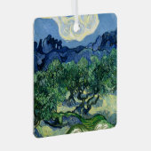 Van Gogh Das Olive Trees Landschaftsbild Ornament Aus Metall (Vorderseite Rechts)